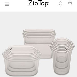 Zip Top Full Set (8 pieces) Grey - Used/Very Good Condition